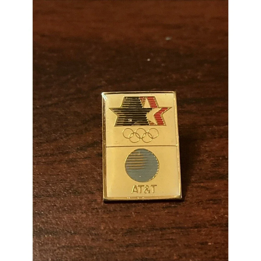 1984 Los Angeles Olympics AT&T Sponsor Lapel Hat Pin